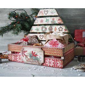 Деревянный короб Ёлка