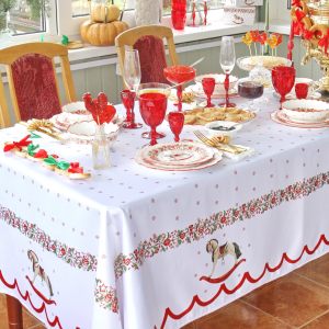 Новогодняя скатерть прямоугольная "Christmas Traditions"