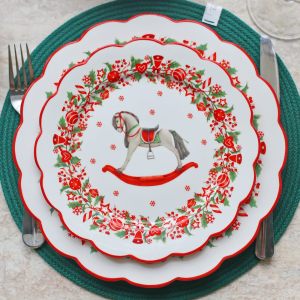 Новогодний набор тарелок "Christmas Traditions" на 6 персон, 2 вида