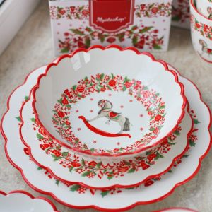 Новогодний набор тарелок для сервировки "Christmas Traditions" на 6 персон, 3 вида