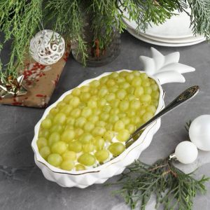 Салатник "Harvest Collection Ананас" с золотым ободком