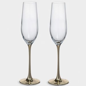 Набор новогодних бокалов окал шампанского "Ravello" 180 мл, 2 шт