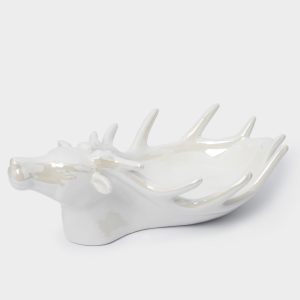 Новогоднее блюдо декоративное "Олень" 26 см