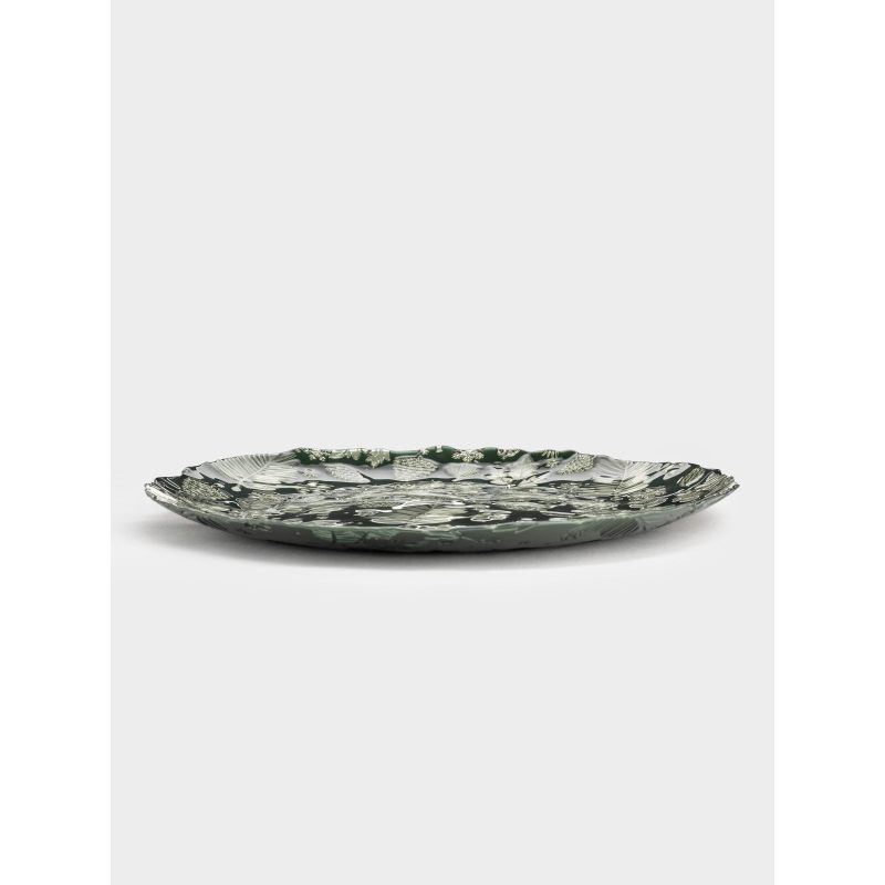 Новогоднее блюдо "Еловые ветки" 22 см