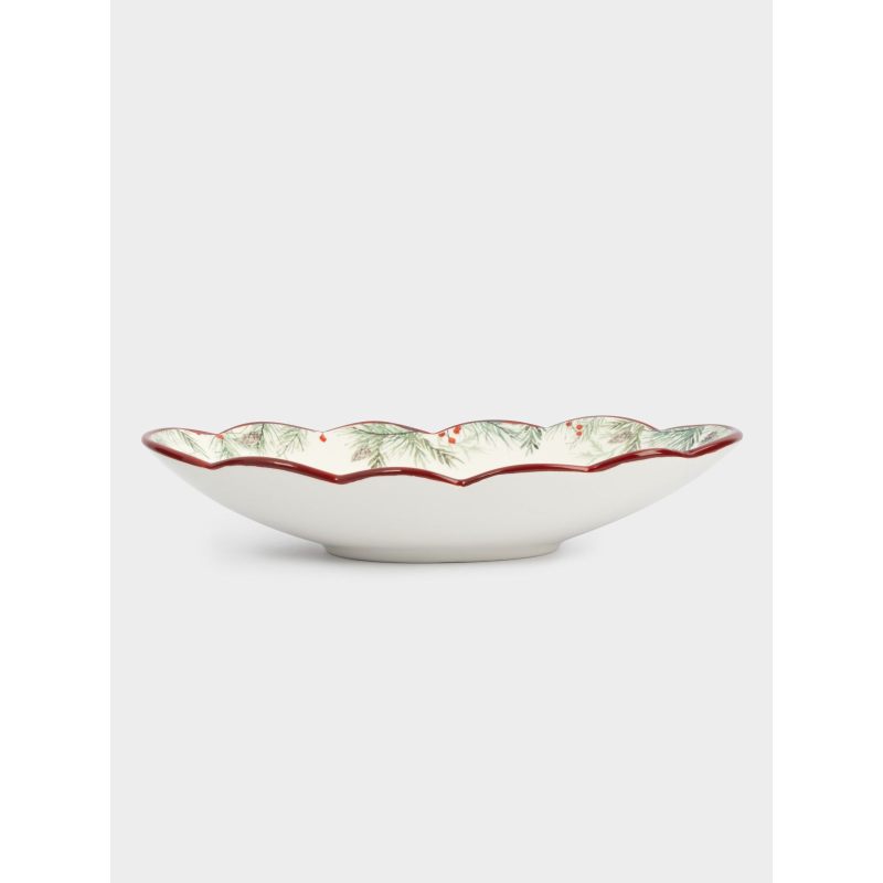 Новогоднее овальное блюдо "Festival Лошадка" 31 см