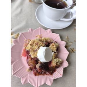 Тарелка десертная "Lotus magic" 21см розовая