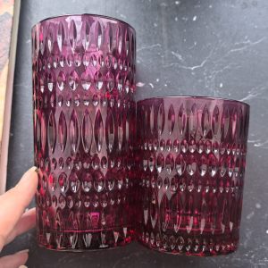 Новогодний стакан "Бургунди" с рельефным узором