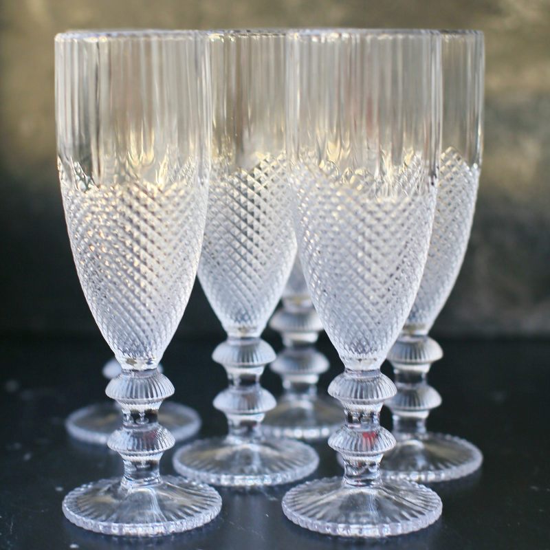 Набор новогодних бокалов для шампанского "Diamond" 150мл, 6шт