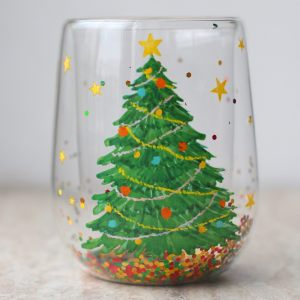 Новогодний стакан с двойным дном "Ёлочка" 350мл
