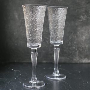 Новогодний бокал для шампанского "Cherish" с цветком бегонии 200мл