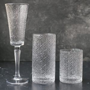 Набор новогодних бокалов "Cherish" с цветком бегонии, 3 вида