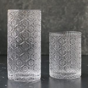 Набор новогодних стаканов "Cherish" с цветком бегонии для праздничной сервировки, 2 вида