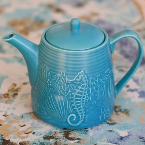 Чайник заварочный "Морской" 1,1 л небесно-голубой из летней коллекции "Marine World Collection"