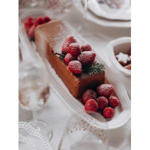 Новогоднее блюдо сервировочное "Snow Town" 40см в подарочной упаковке