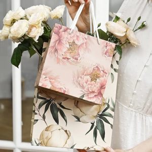 Подарочный пакет "Peony" 32x25 см