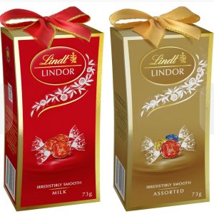 Подарочный набор шоколадных конфет "Lindt Lindor" 75 г