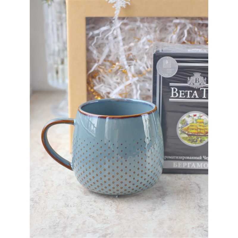 Мужской подарочный набор с кружкой "Dots"