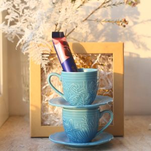 Подарочный набор "Marine World Collection" 2 кофейные пары в День Влюблённых