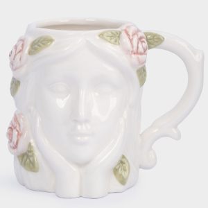 Кружка "Девушка с розами" 350 мл в подарочной упаковке
