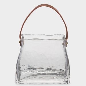 Ваза для цветов, декоративная "Сумка" с ручкой 15 см