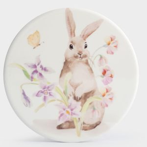 Подставка под горячее "Кролик в цветах" 11 см