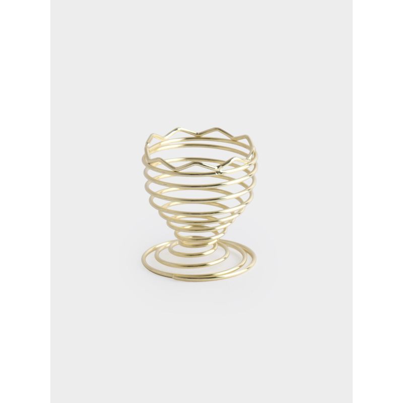 Подставка для яйца "Пасхальная", золотая спираль 6 см