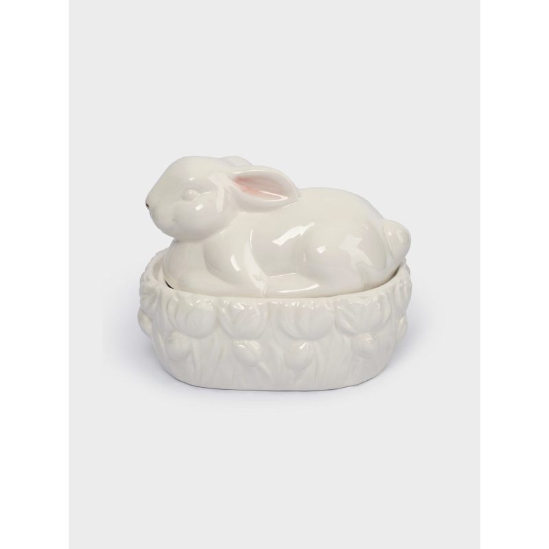 Пасхальная емкость для хранения "Белый кролик" в подарочной упаковке