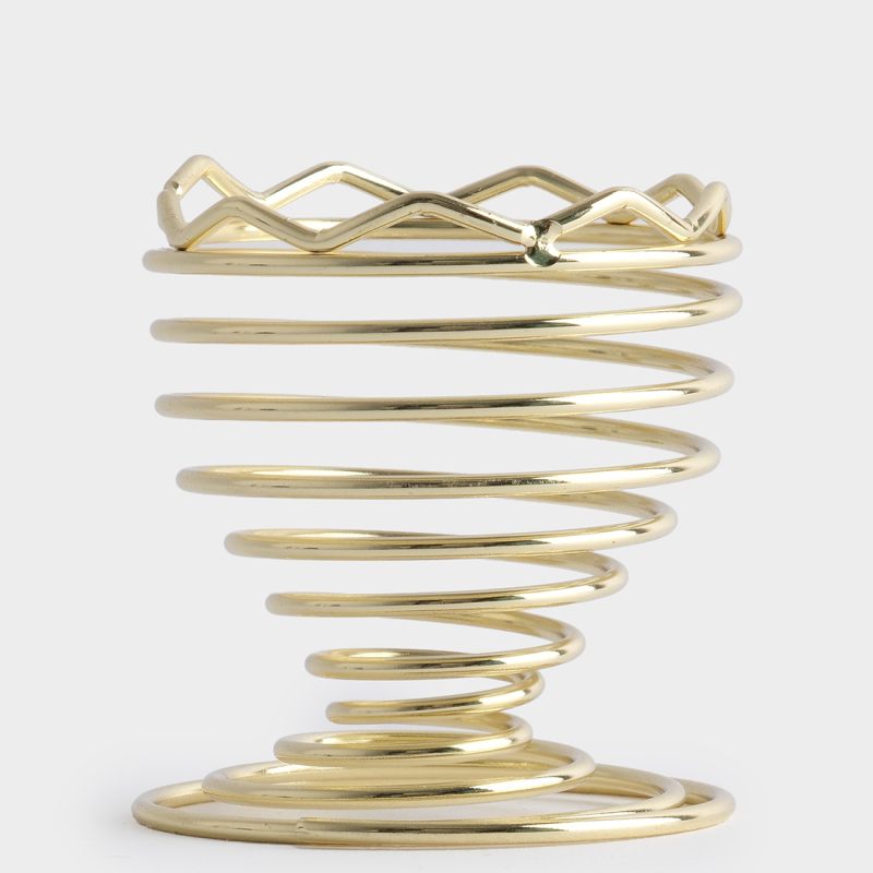 Подставка для яйца "Пасхальная", золотая спираль 6 см