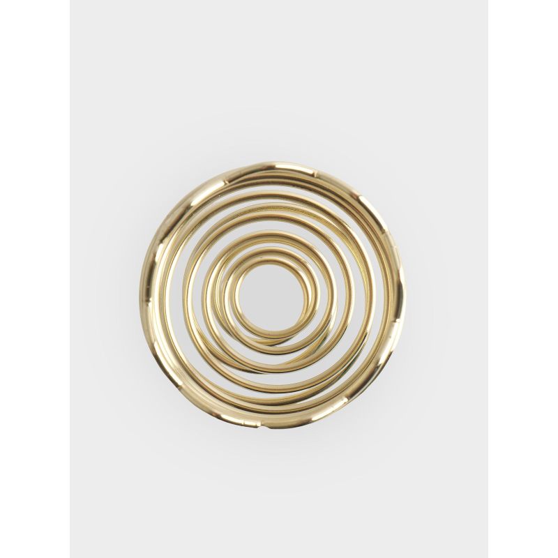 Подставка для яйца "Пасхальная", золотая спираль 6 см