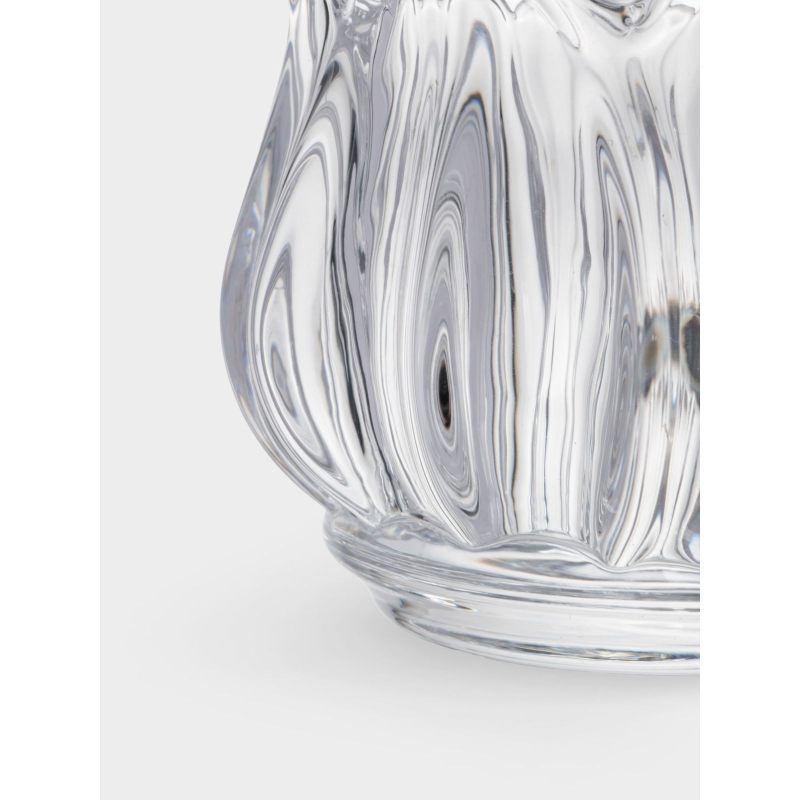 Подсвечник "Тюльпан" 6х5 см из стекла