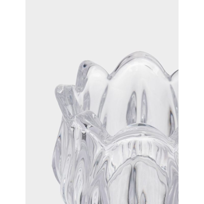 Подсвечник "Тюльпан" 6х5 см из стекла