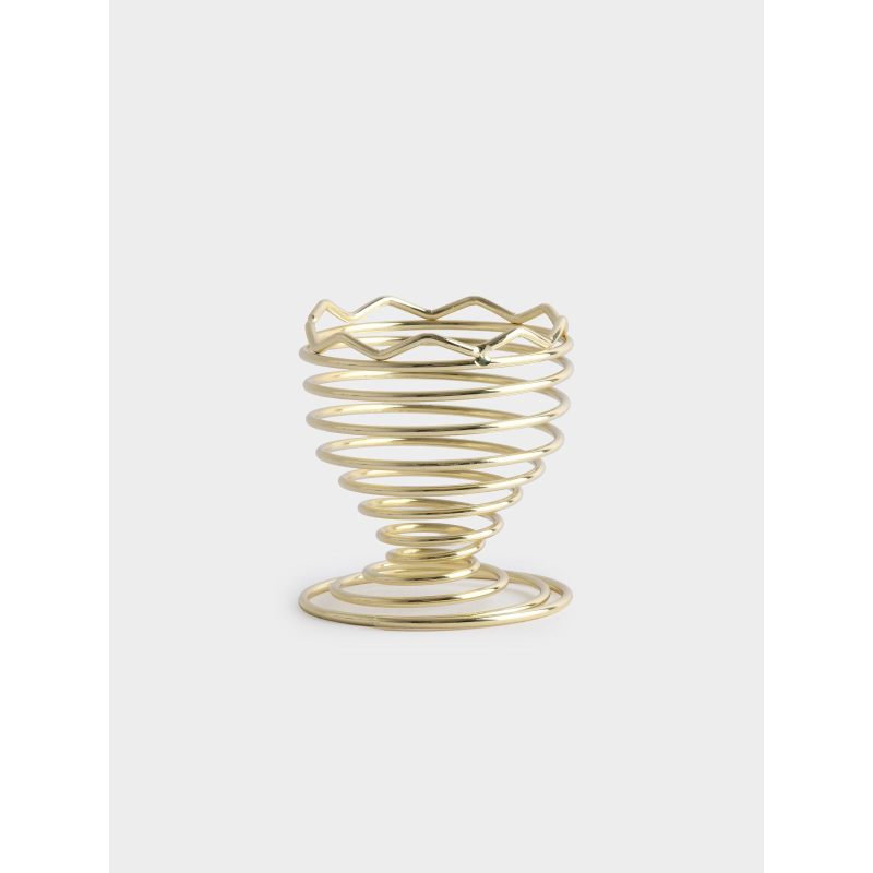 Подставка для яйца "Пасхальная", золотая спираль 6 см