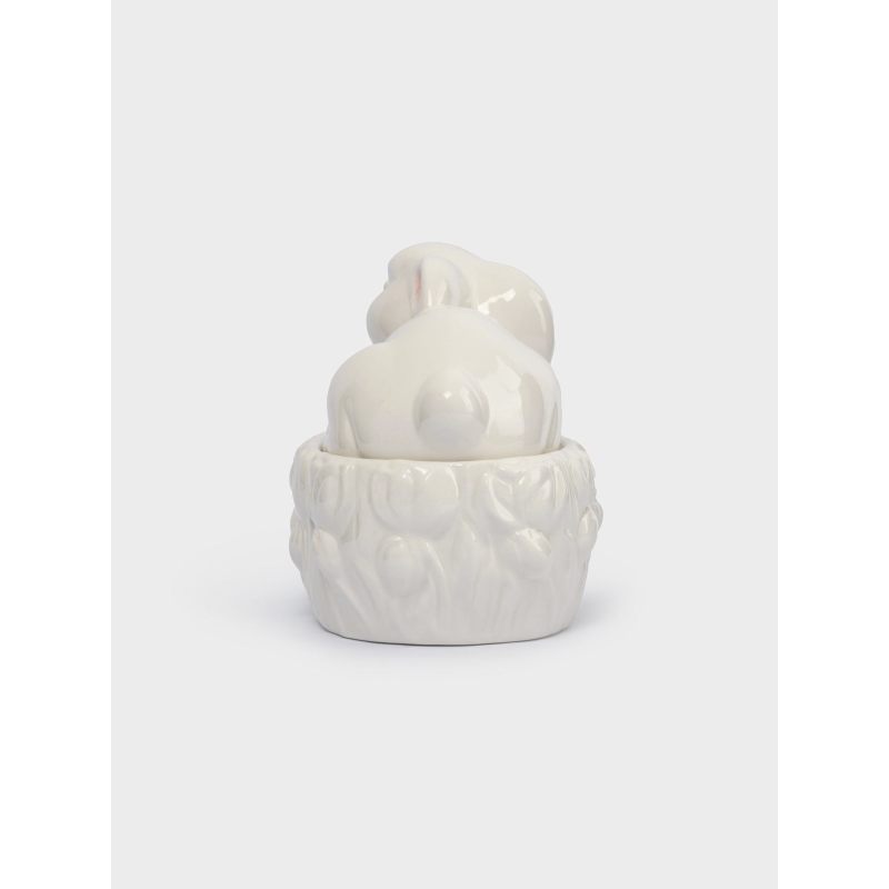 Пасхальная емкость для хранения "Белый кролик" в подарочной упаковке