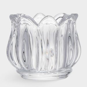 Подсвечник "Тюльпан" 6х5 см из стекла