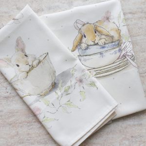 Набор кухонных полотенец "Пасхальный кролик" 2 шт
