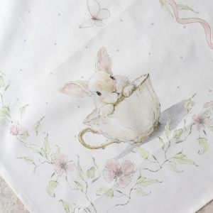 Полотенце кухонное пасхальное "Кролик в чашке"