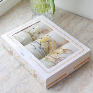 Подарочный набор кухонных полотенец "Милые кролики" 3 шт