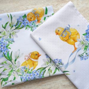 Пасхальный набор кухонных полотенец "Цыплята" 2 шт