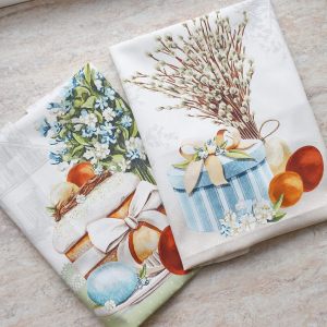 Набор кухонных полотенец "Пасха" 2 шт