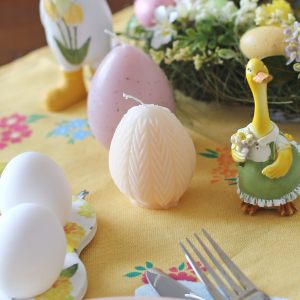 Свеча в форме яйца "Нежно розовый"