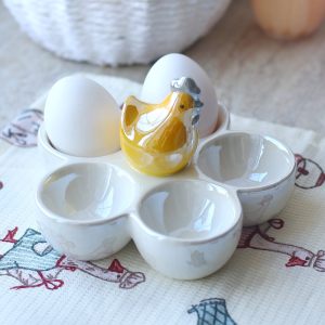 Пасхальная подставка для яиц "Золотая курочка"