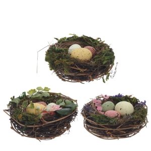 Набор из 3-х украшений "Пасхальное гнездо" в подарочной упаковке