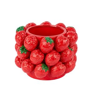 Ваза "Клубника с листочками"