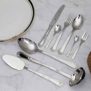 Большой набор столовых приборов "Face - QUEEN" на 12 персон, 75 шт в подарочной упаковке