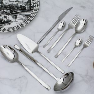 Большой набор столовых приборов "Face - ZEUS" на 12 персон, 75 шт в подарочной упаковке