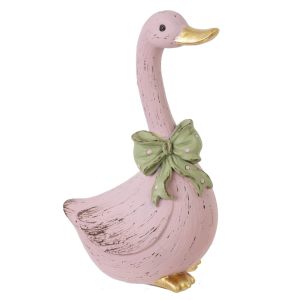 Пасхальная декоративная фигурка "Розовая гусыня"