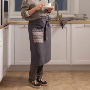 Льняной фартук "Барбекю" 68х71 см