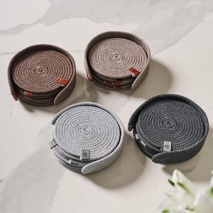 Набор подставок под горячее "Boho" 6 шт в корзинке