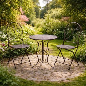 Комплект складной мебели, стол и 2 стула "Ажур"