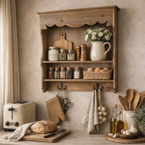 Настенный шкаф с открытыми полками "Кантри"